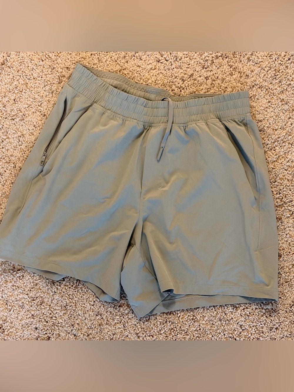 Lululemon Pace Breaker 5” Linerless Shorts - Fog Green